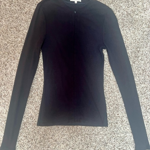 JOAH BROWN INVISIBLE ZIP LONG SLEEVE NAVY S/M - Picture 4 of 7